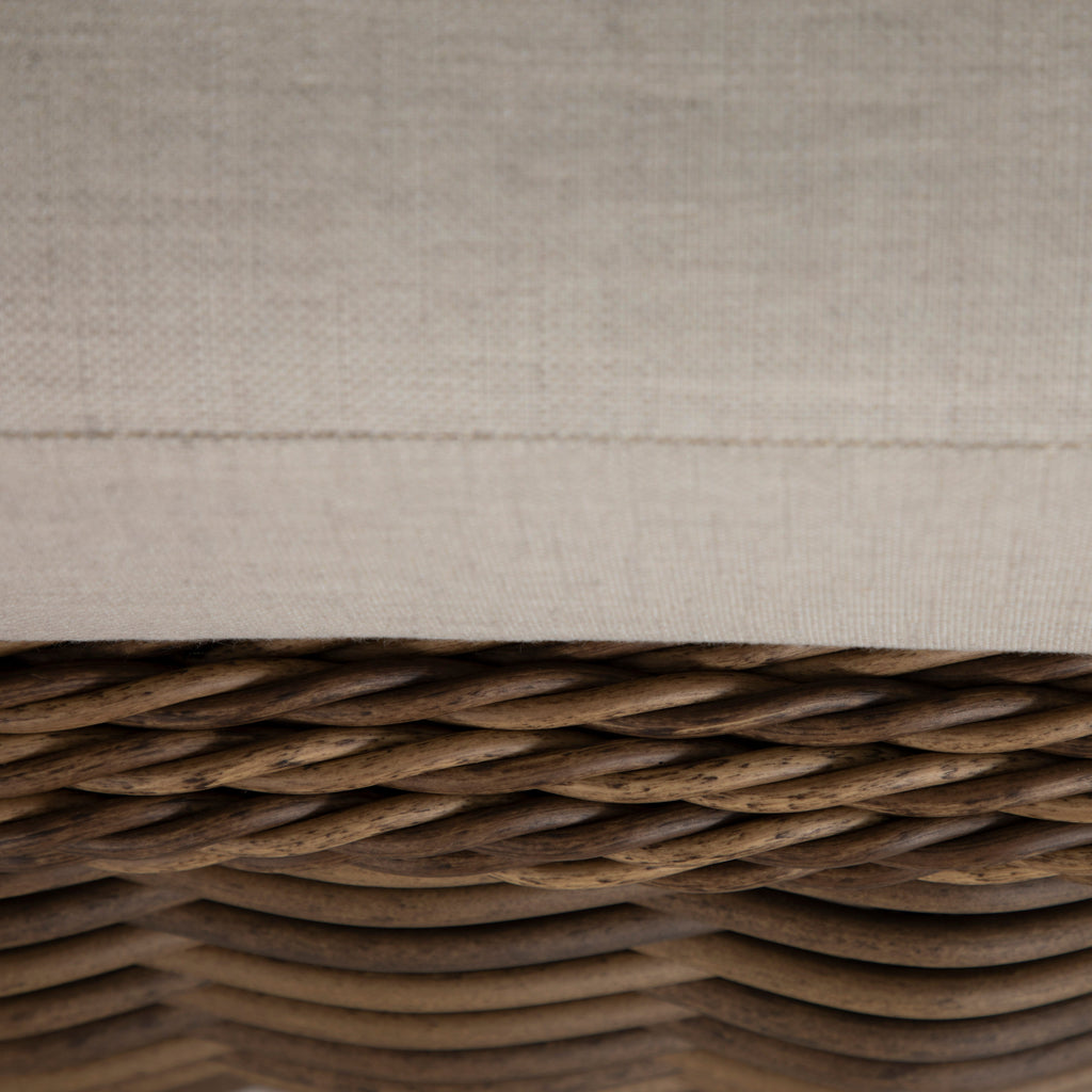 Soho N-Dura Resin Wicker Outdoor Woven Ottoman