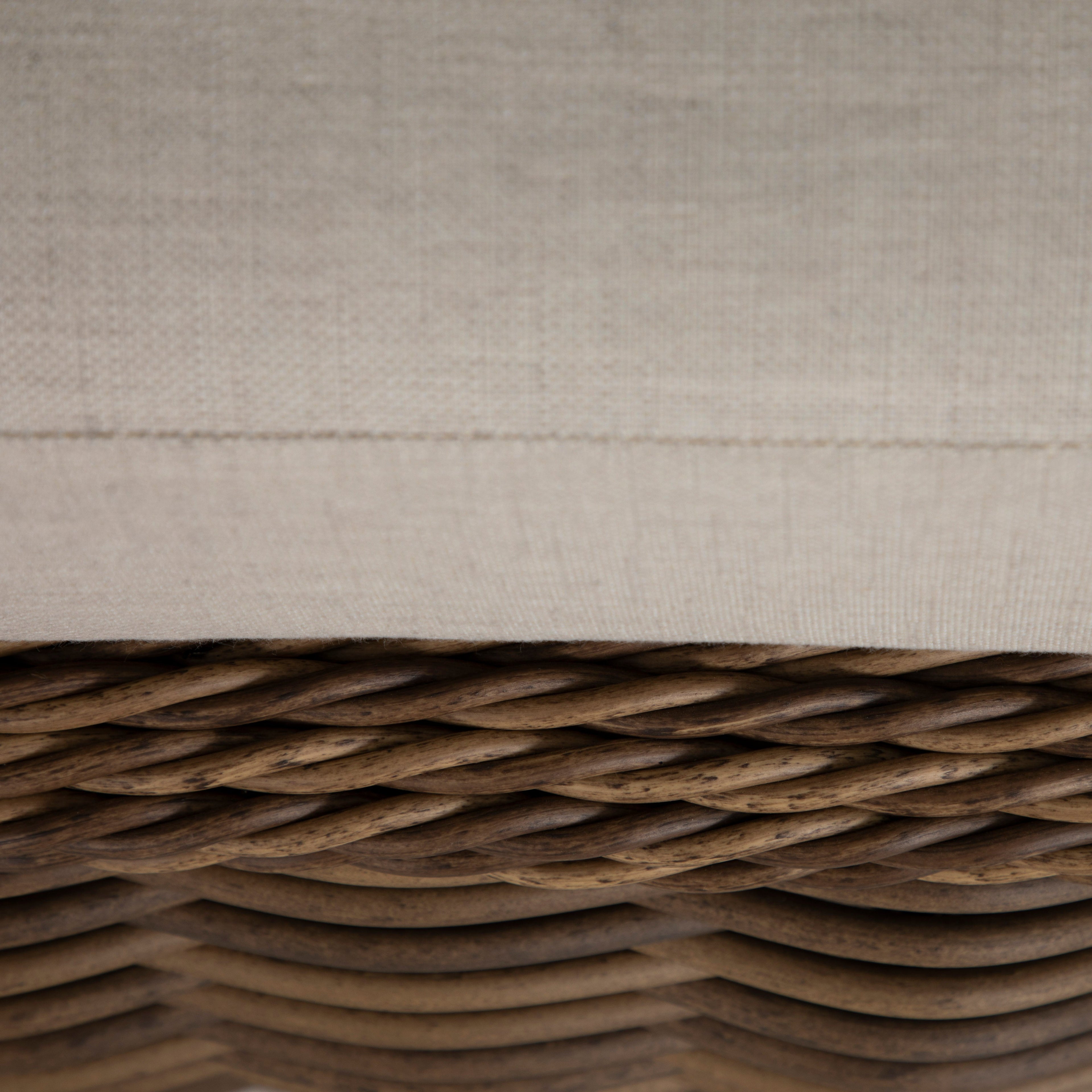 Soho N-Dura Resin Wicker Outdoor Woven Ottoman