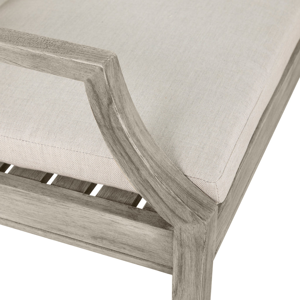 Haley Teak Outdoor Latticework Bench