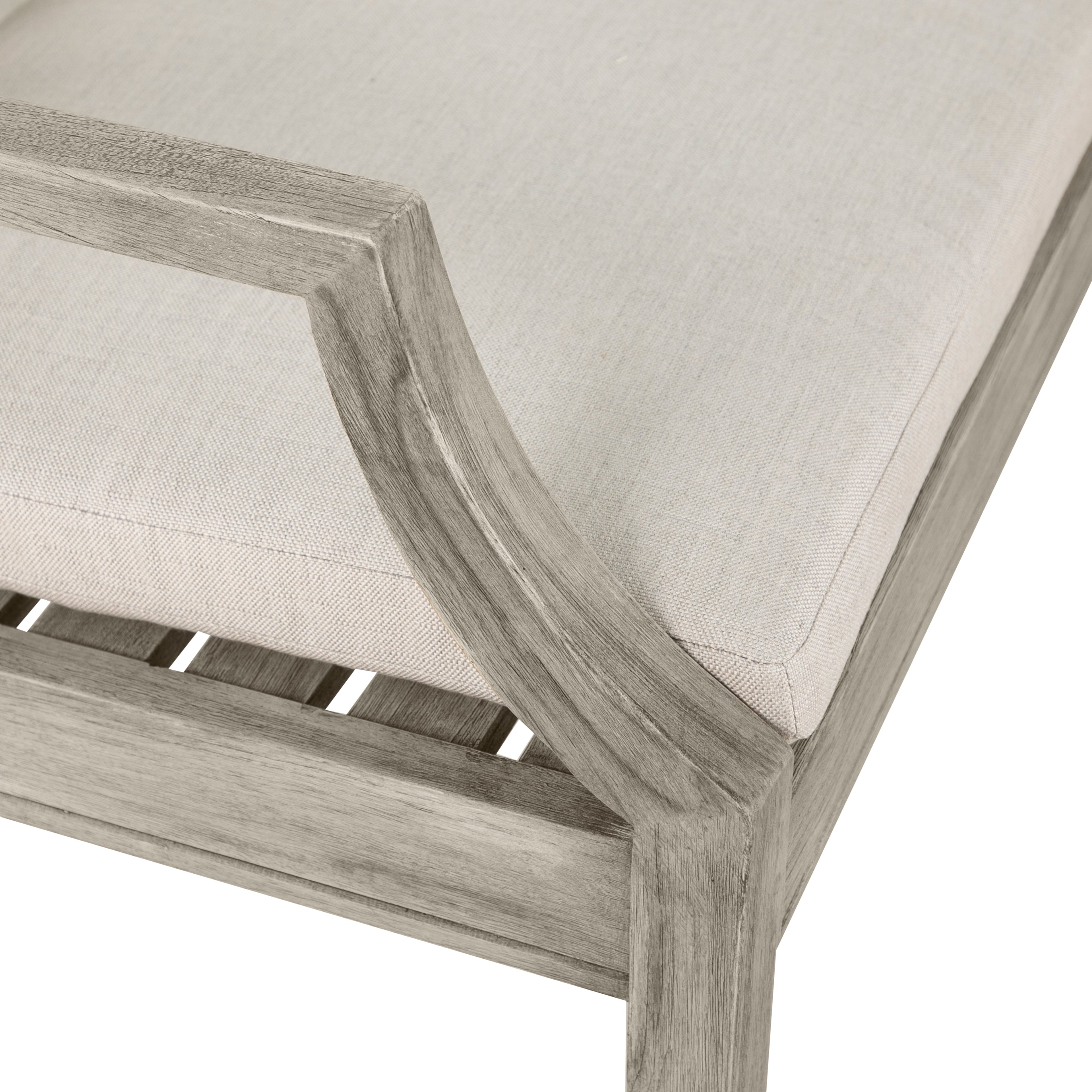 Haley Teak Outdoor Latticework Bench