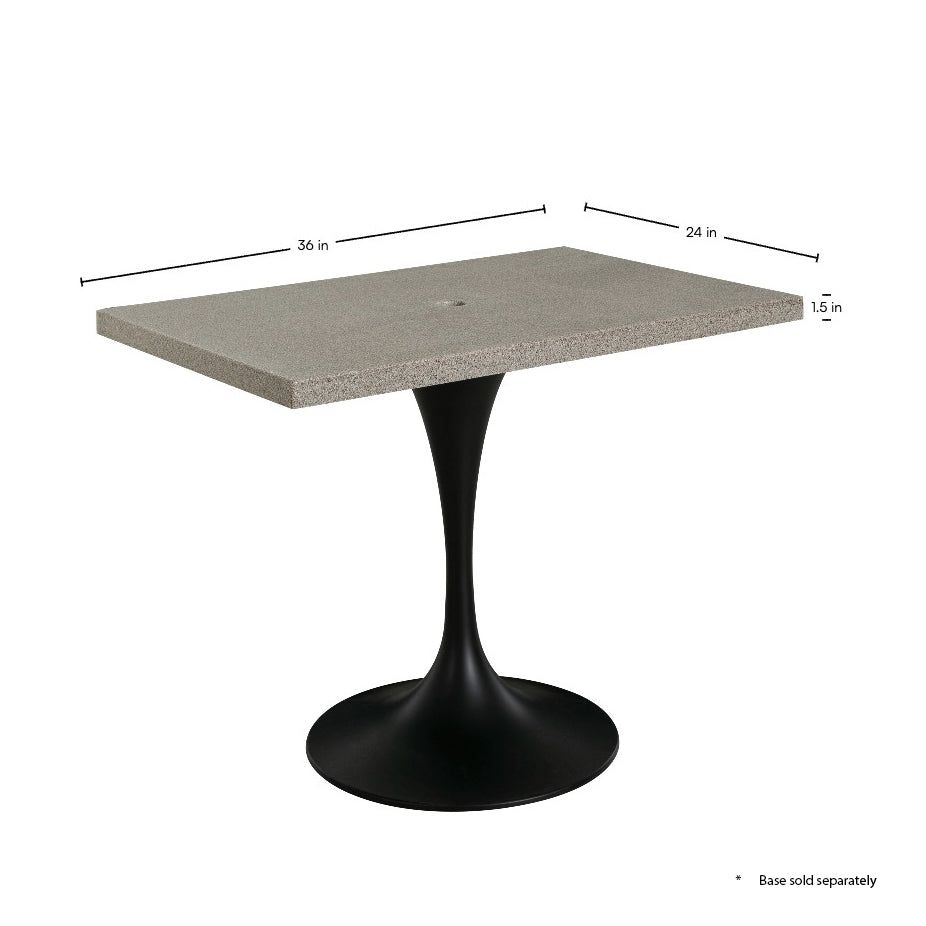 Plateau 24"X36" Rectangle W/ Hole