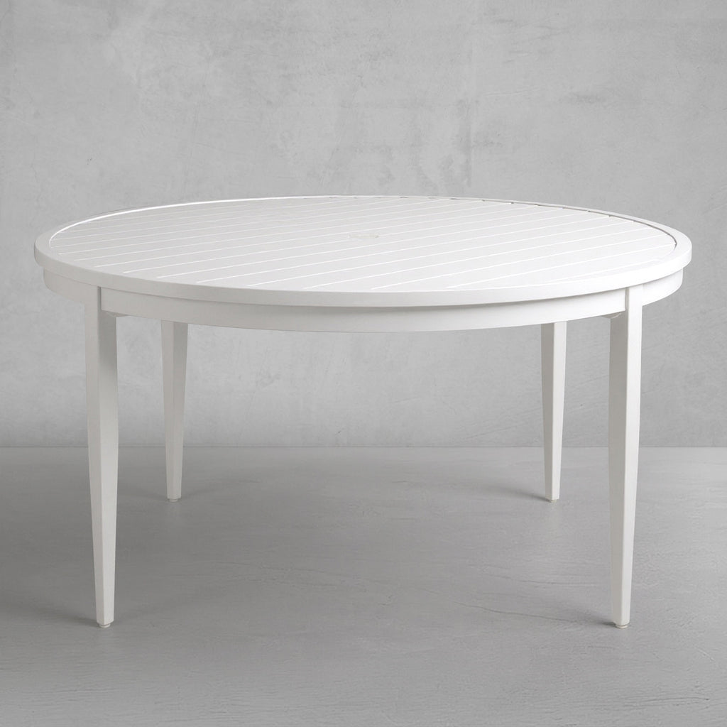 Brookings 60" Round Outdoor Slatted Dining Table