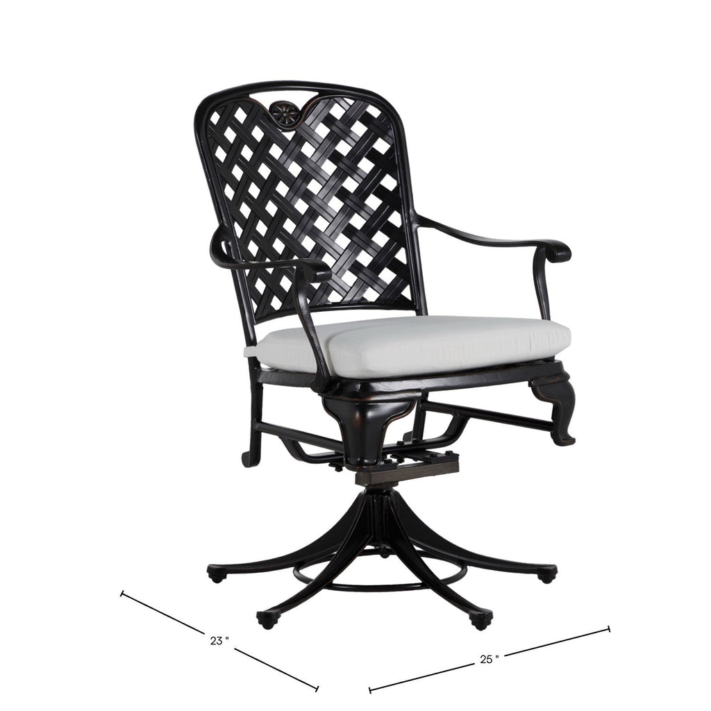 Provance Cast Aluminum Swivel Rocker Lounge Chair