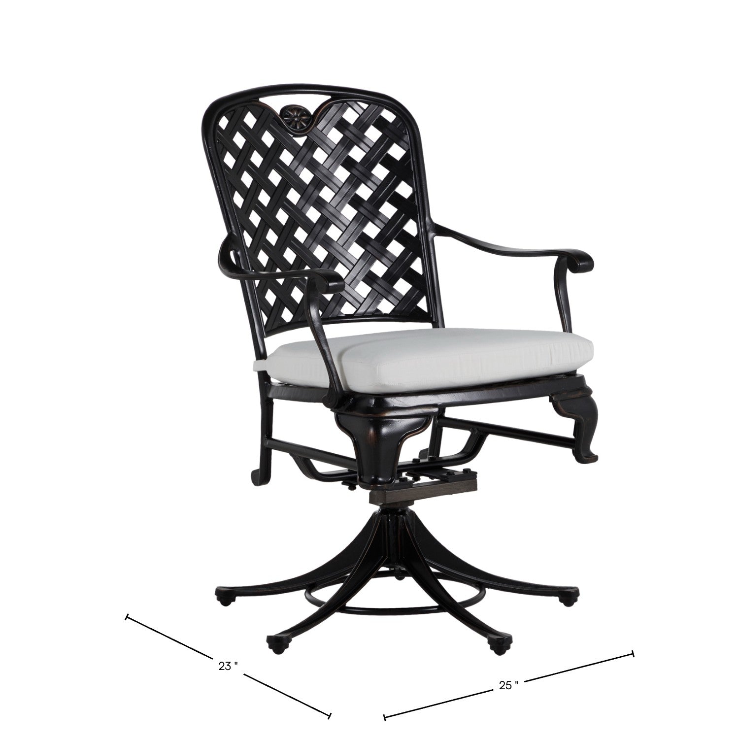 Provance Cast Aluminum Swivel Rocker Lounge Chair