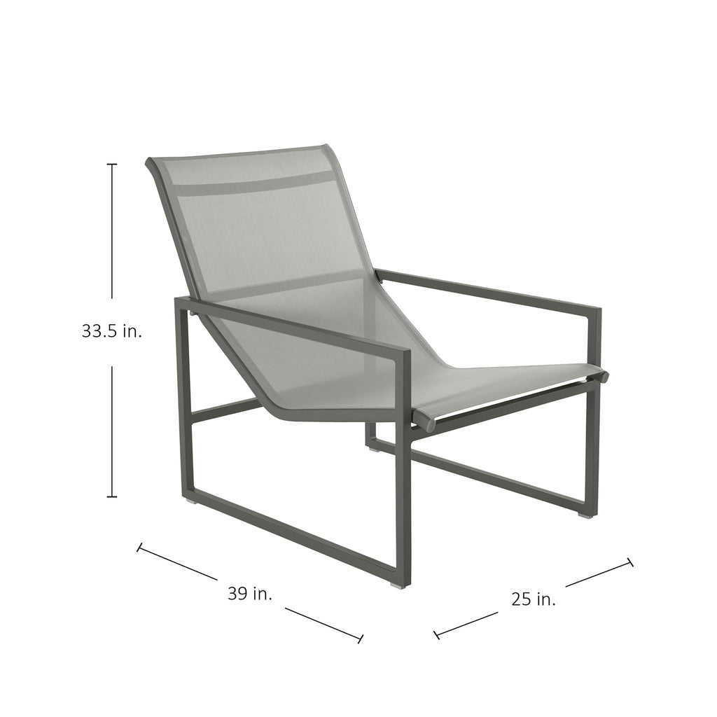 Serenata Sling Aluminum Easy Lounge Chair