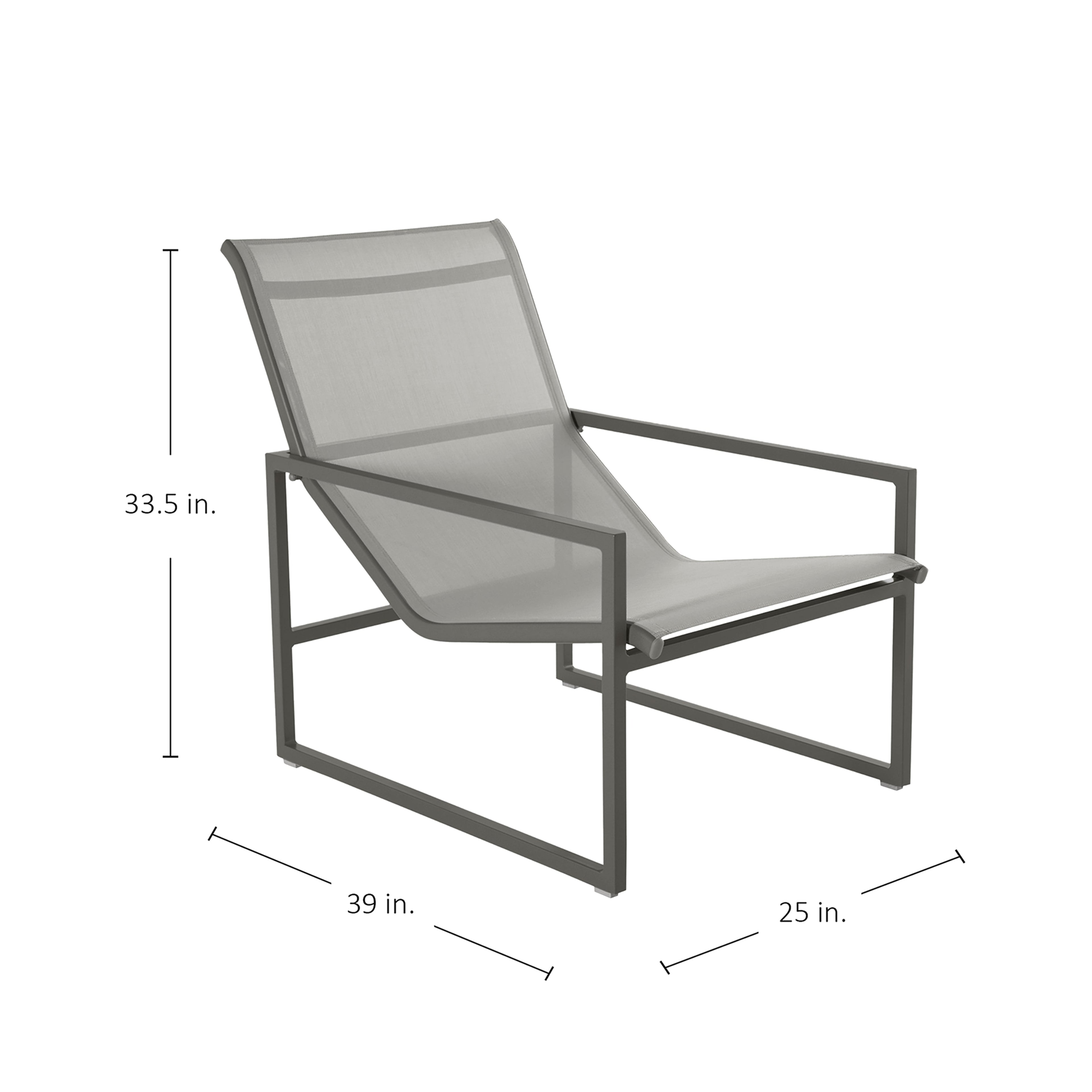 Serenata Sling Aluminum Easy Lounge Chair