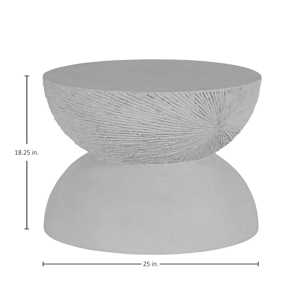 Darley Cast Round Outdoor Pedestal Coffee Table