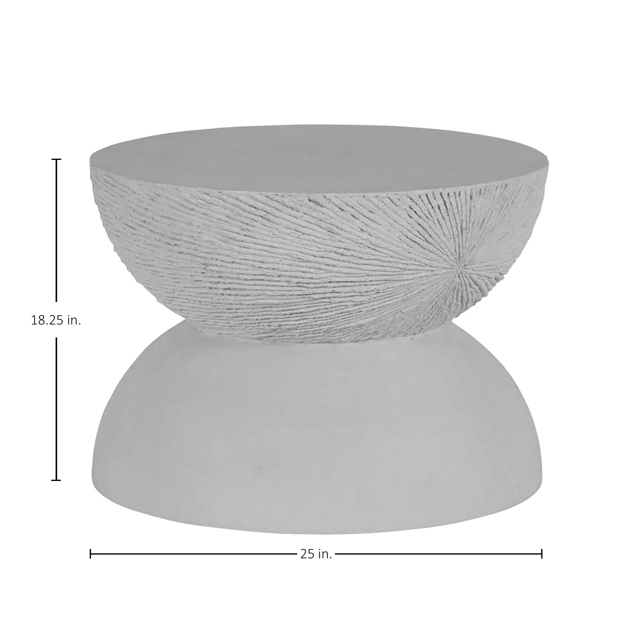 Darley Cast Round Outdoor Pedestal Coffee Table