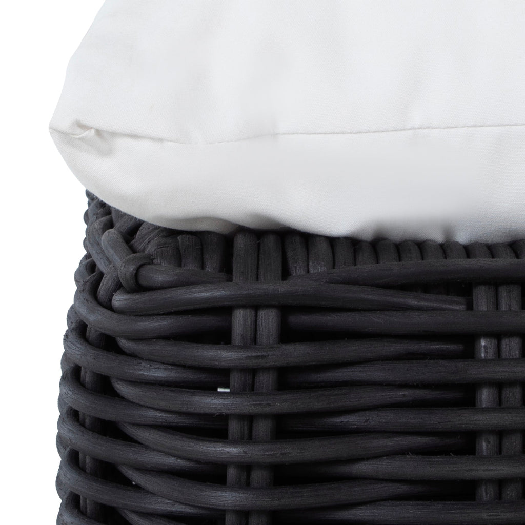 Montecito N-Dura Resin Outdoor Woven Ottoman