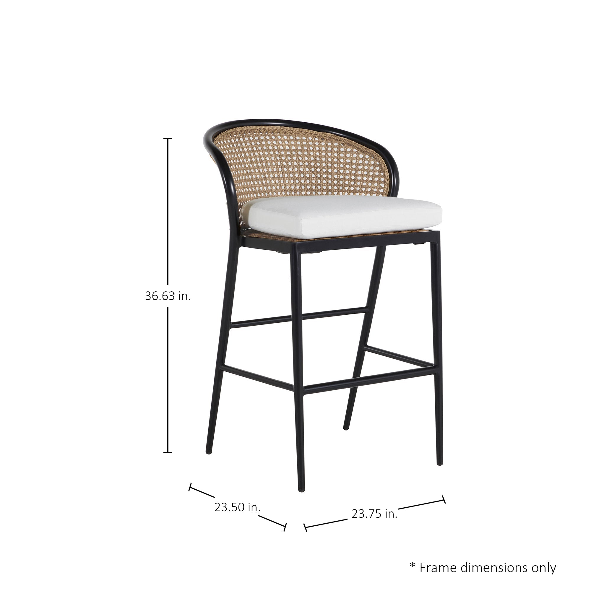 Havana Resin Wicker Outdoor Counter Stool
