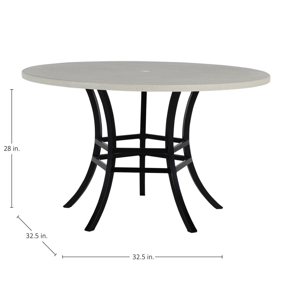 Cort Aluminum Outdoor Pedestal Dining Table Base