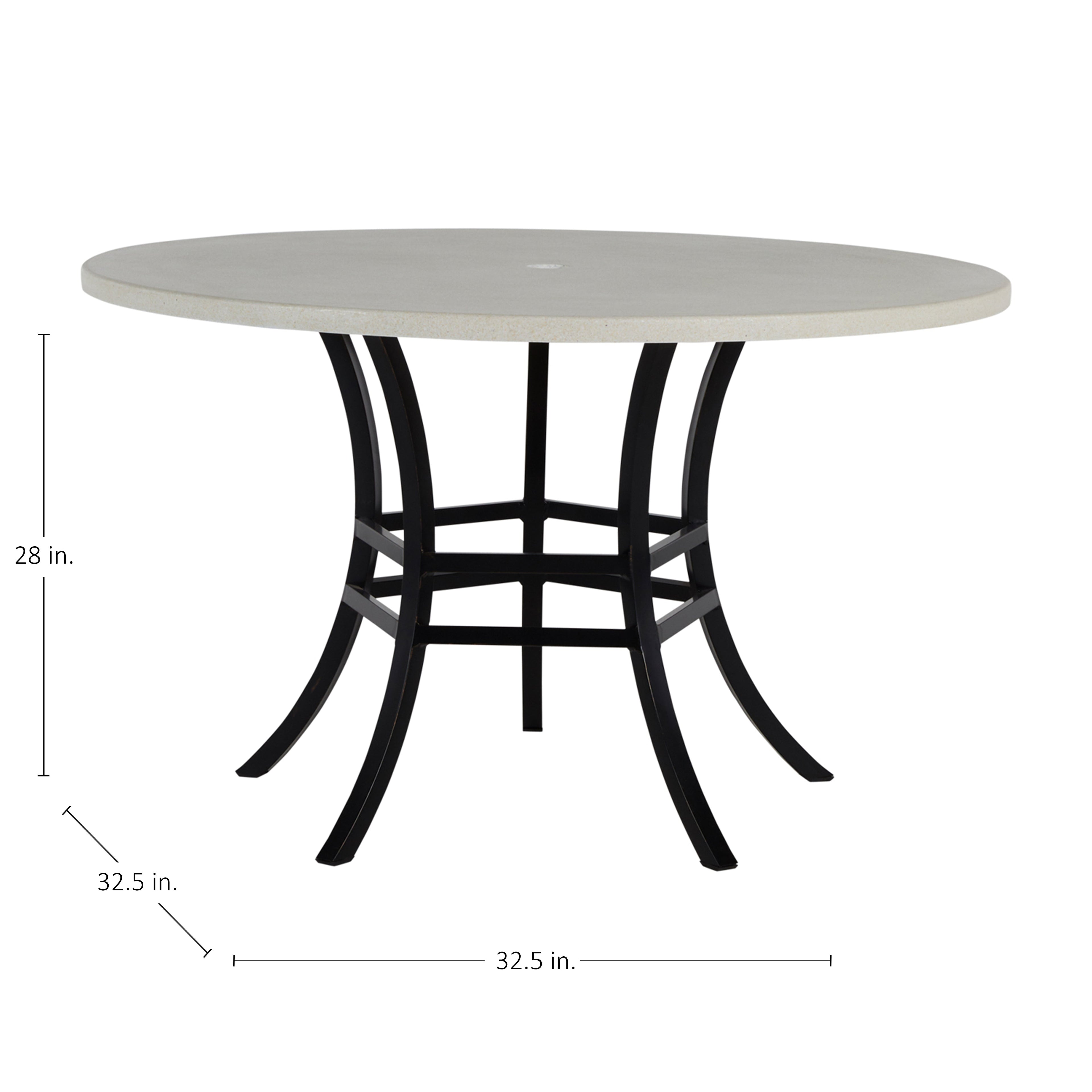 Cort Aluminum Outdoor Pedestal Dining Table Base