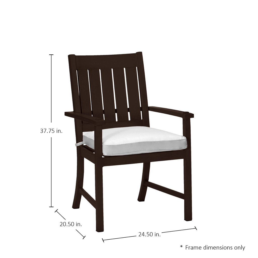 Croquet Aluminum Outdoor Arm Chair