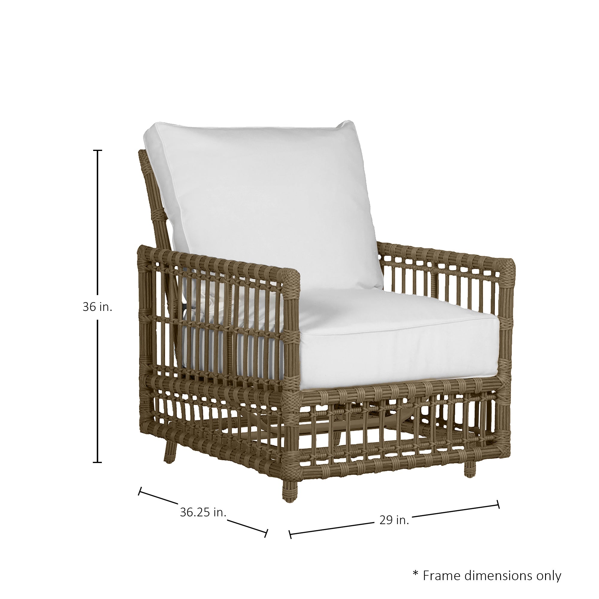 Newport Wicker Outdoor Woven Spring Lounge Chair