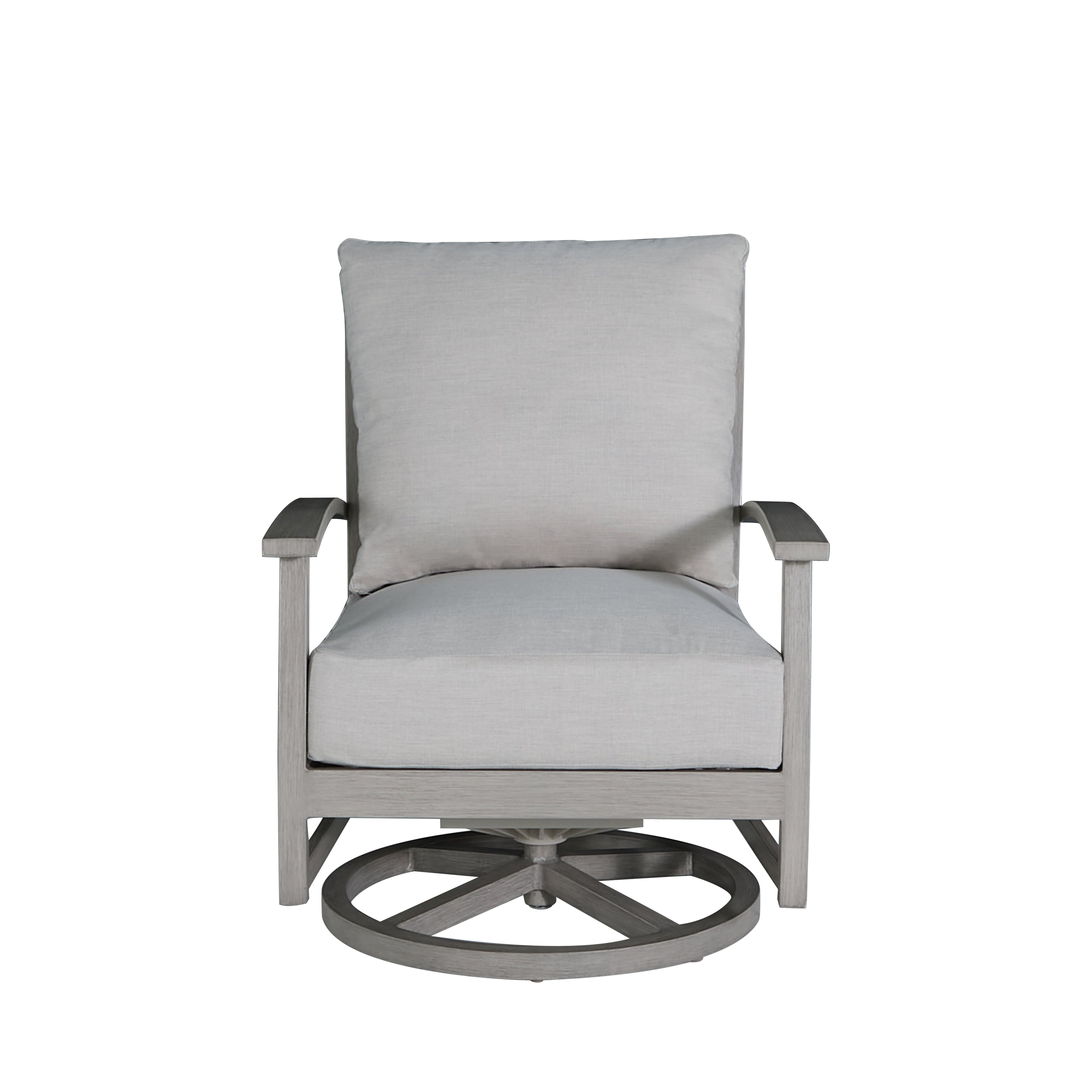 Charleston Aluminum Swivel Rocker Lounge Chair