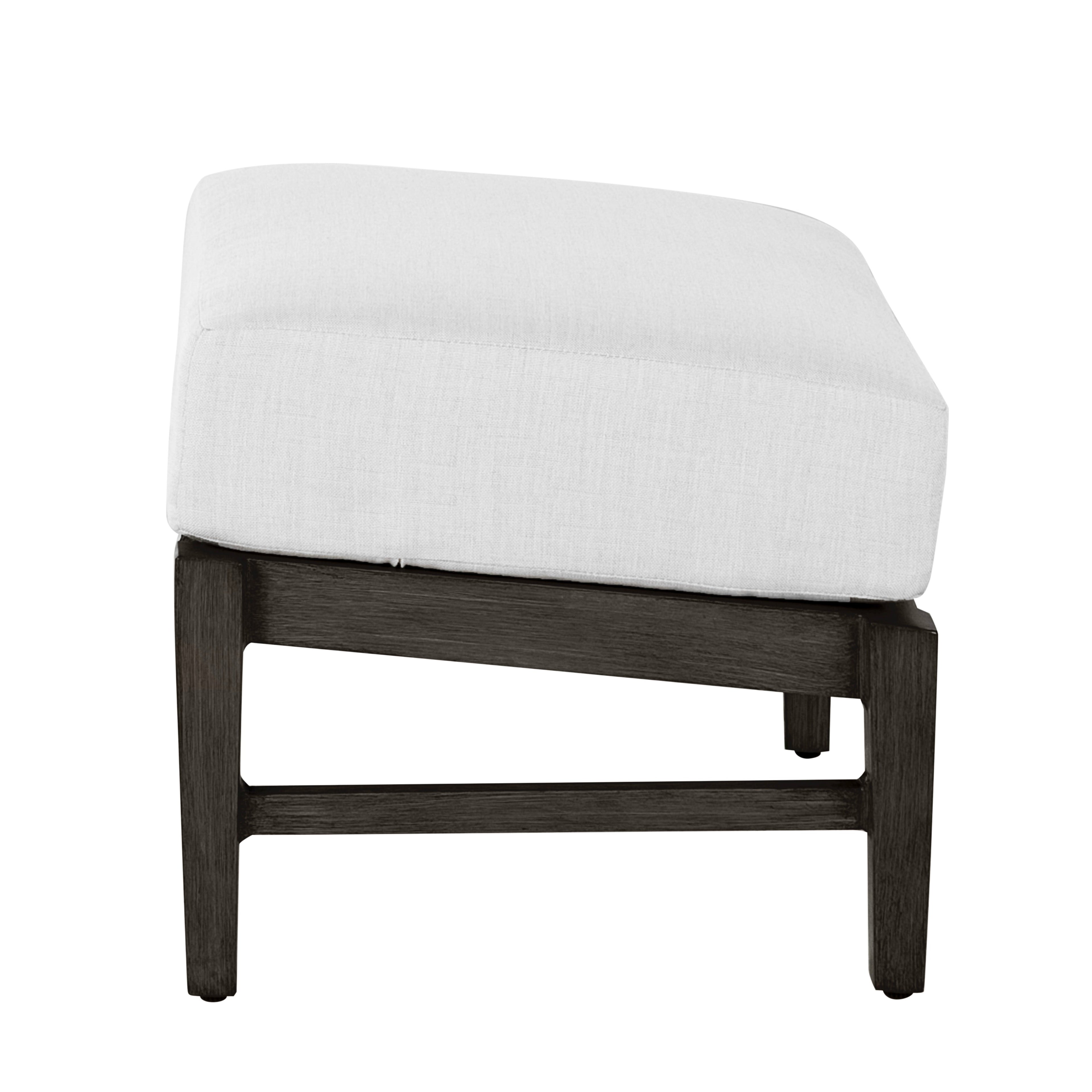 Croquet Aluminum Outdoor Ottoman