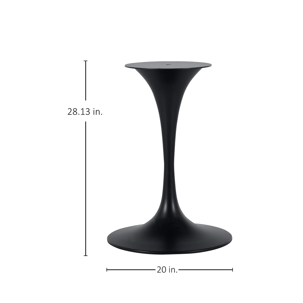 Tulip Round Outdoor Pedestal Dining Table Base