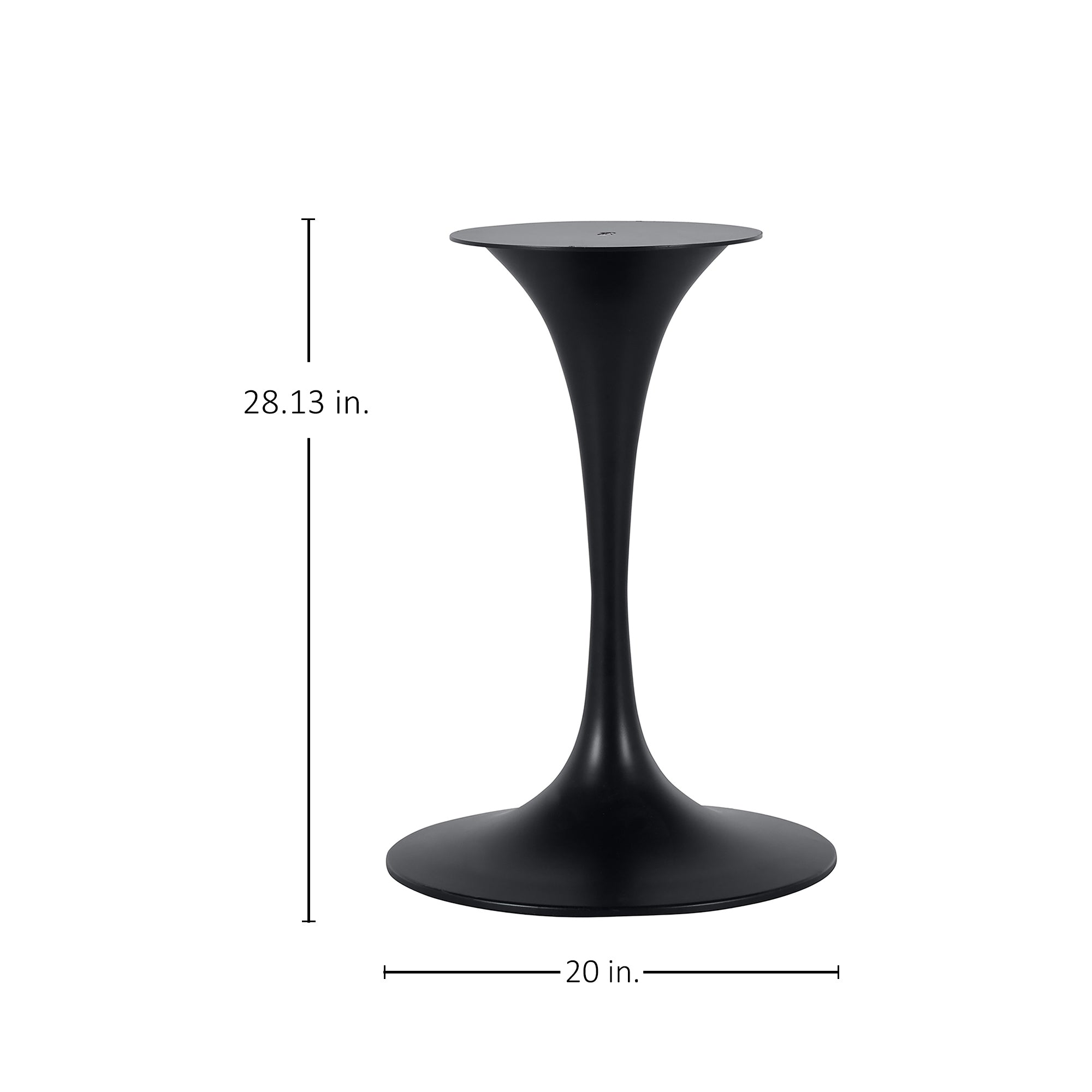 Tulip Round Outdoor Pedestal Dining Table Base