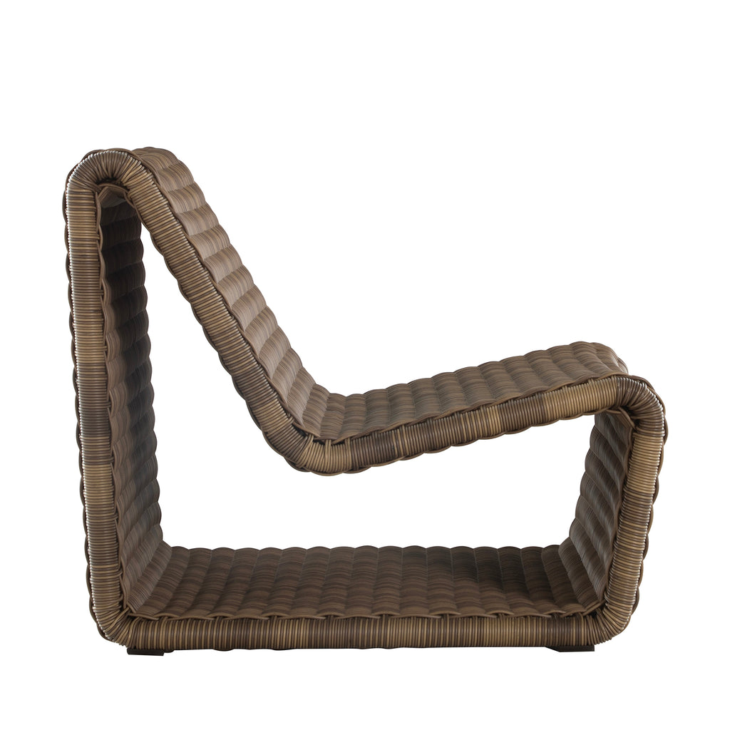 Como Resin Wicker Lounge