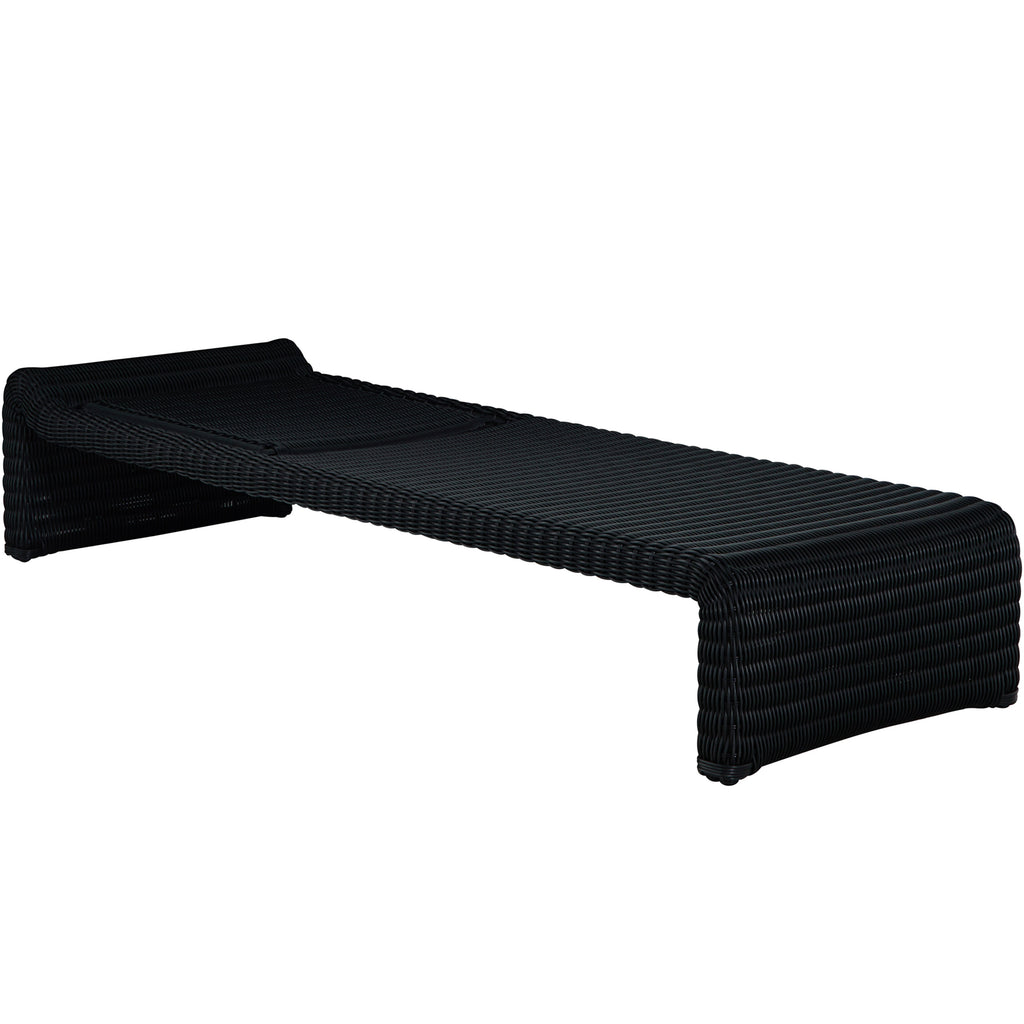 Como Resin Wicker Chaise