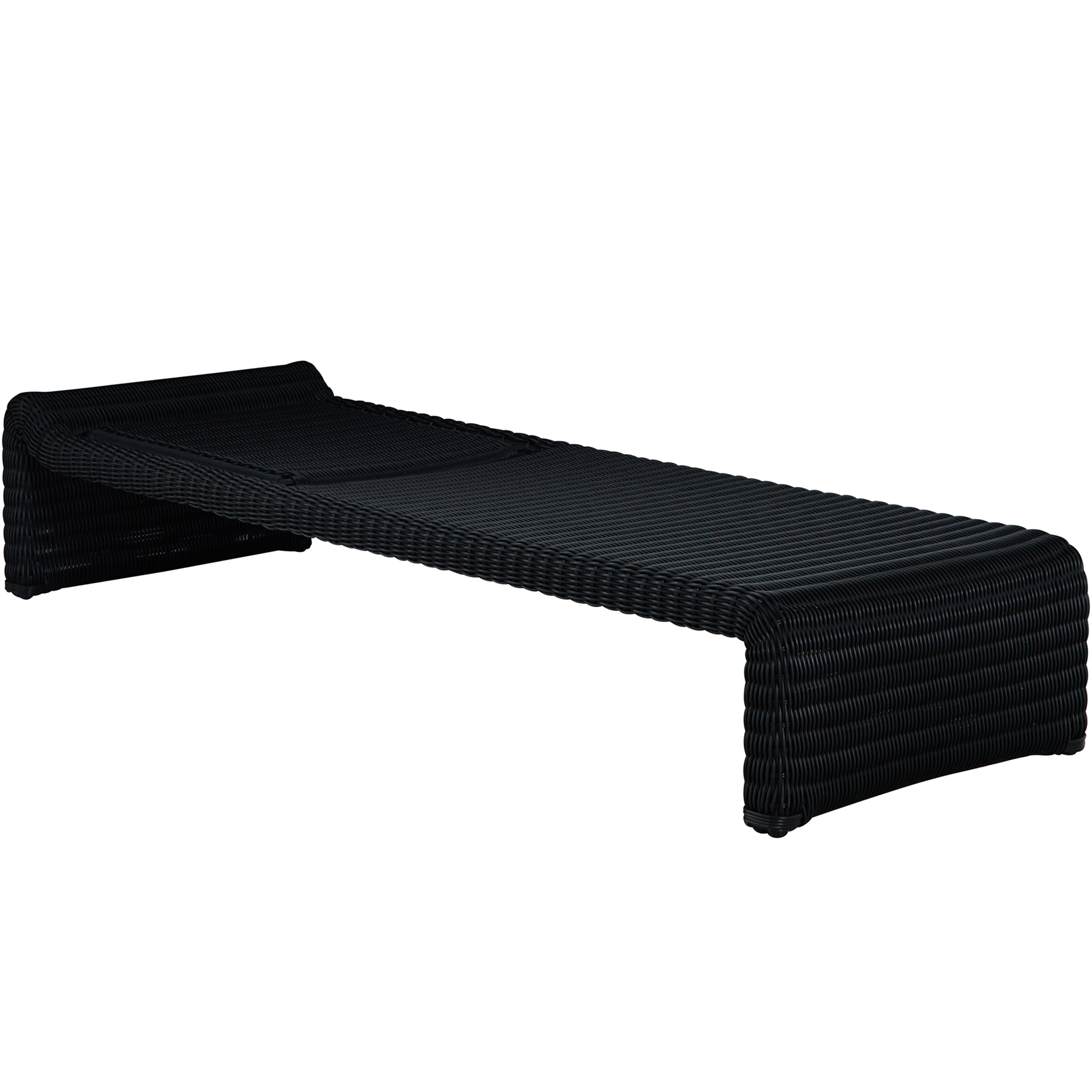 Como Resin Wicker Chaise