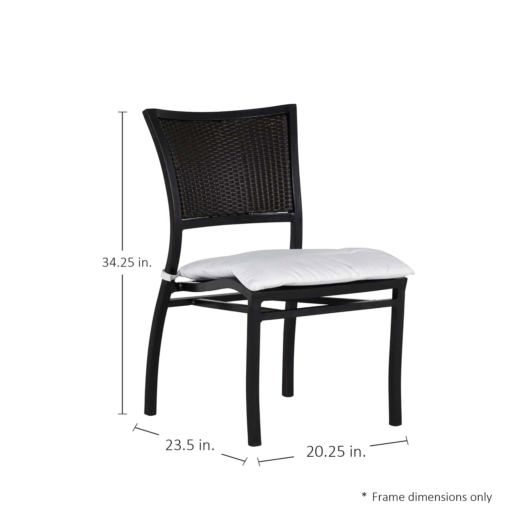Aire N-Dura Resin Wicker Outdoor Side Chair