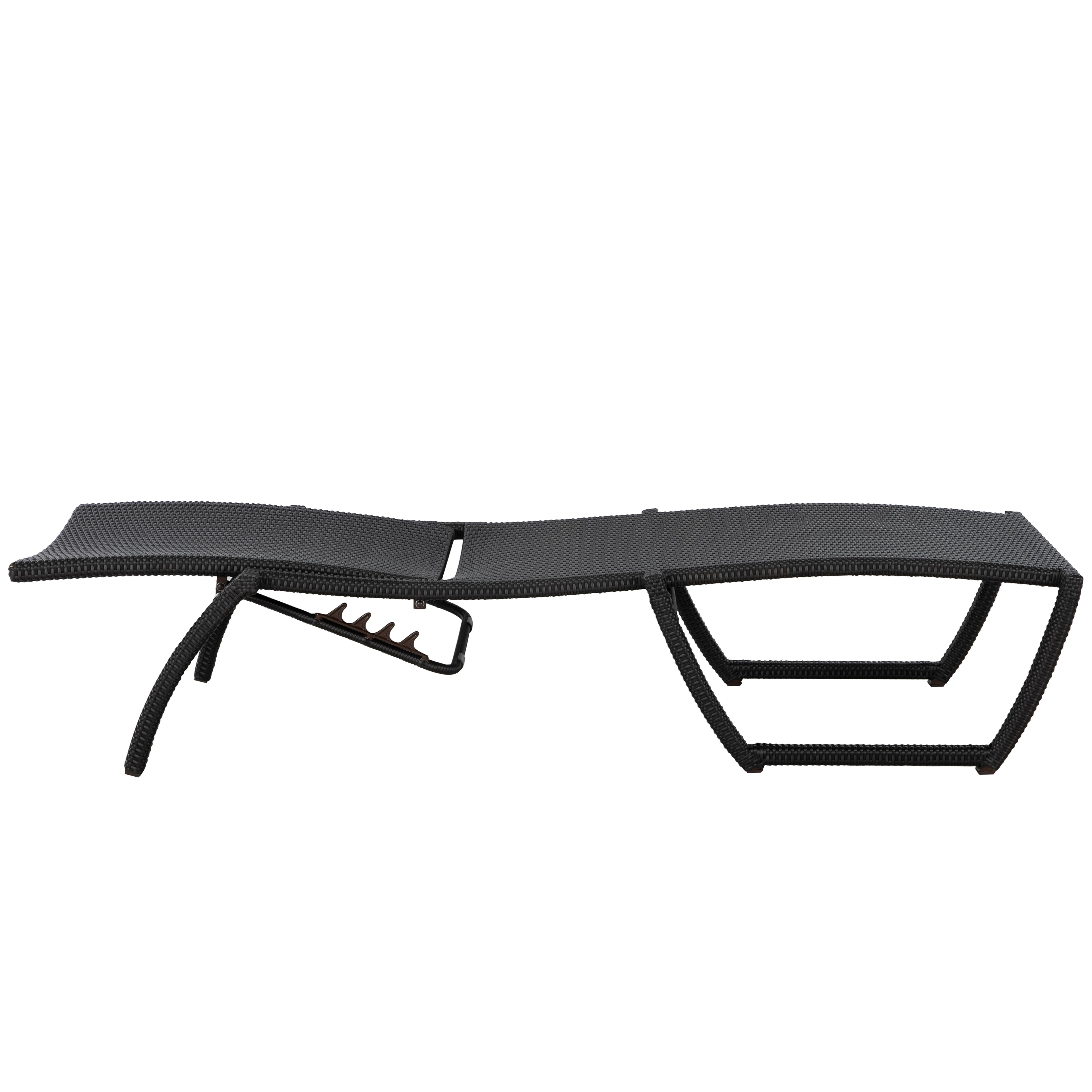 Skye Wicker Outdoor Armless Chaise Lounge