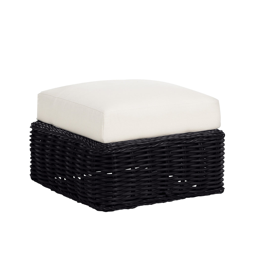 Soho N-Dura Resin Wicker Outdoor Woven Ottoman