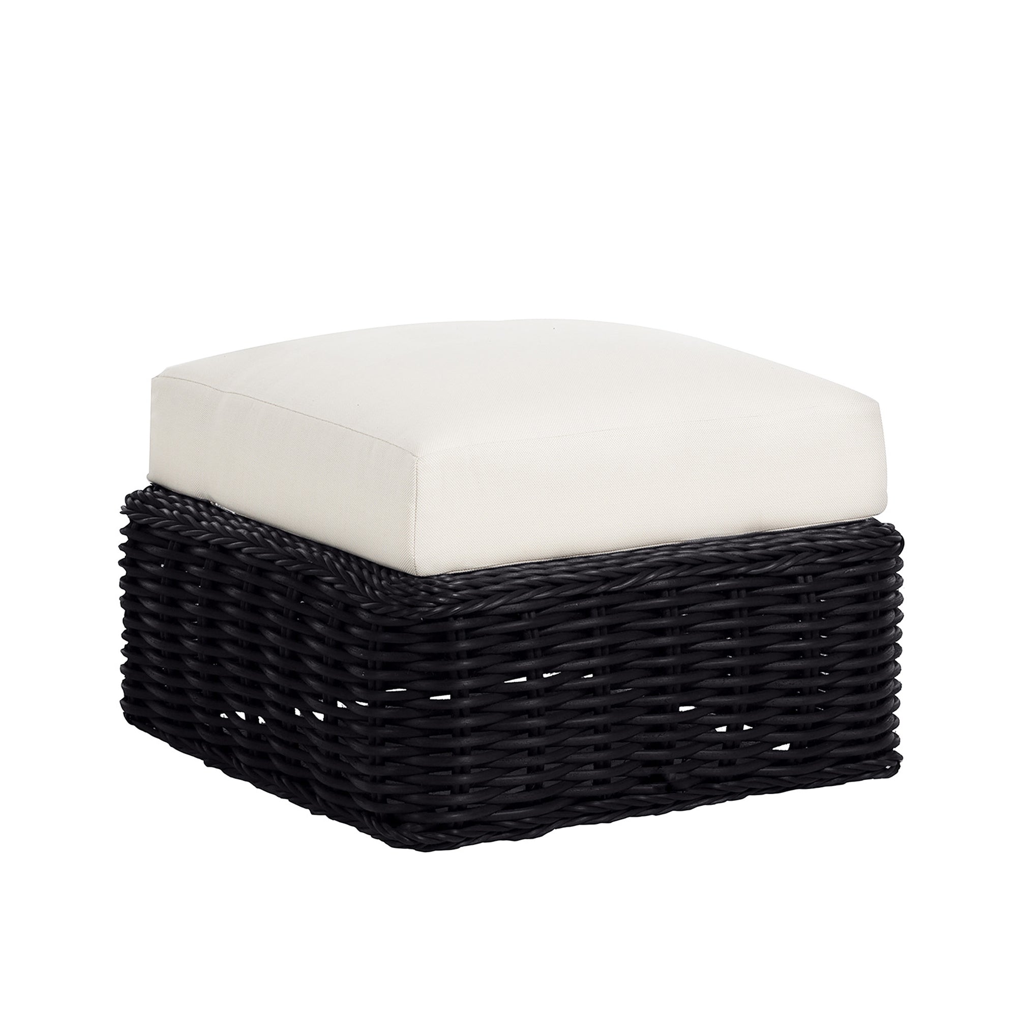 Soho N-Dura Resin Wicker Outdoor Woven Ottoman