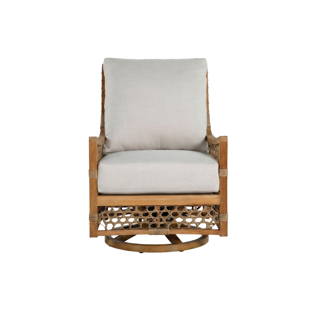 Aspen Teak Outdoor Swivel Lounge