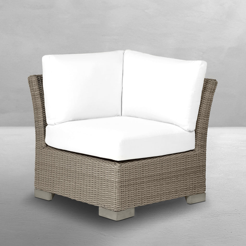 Club Woven Resin Wicker Corner Sectional Sofa