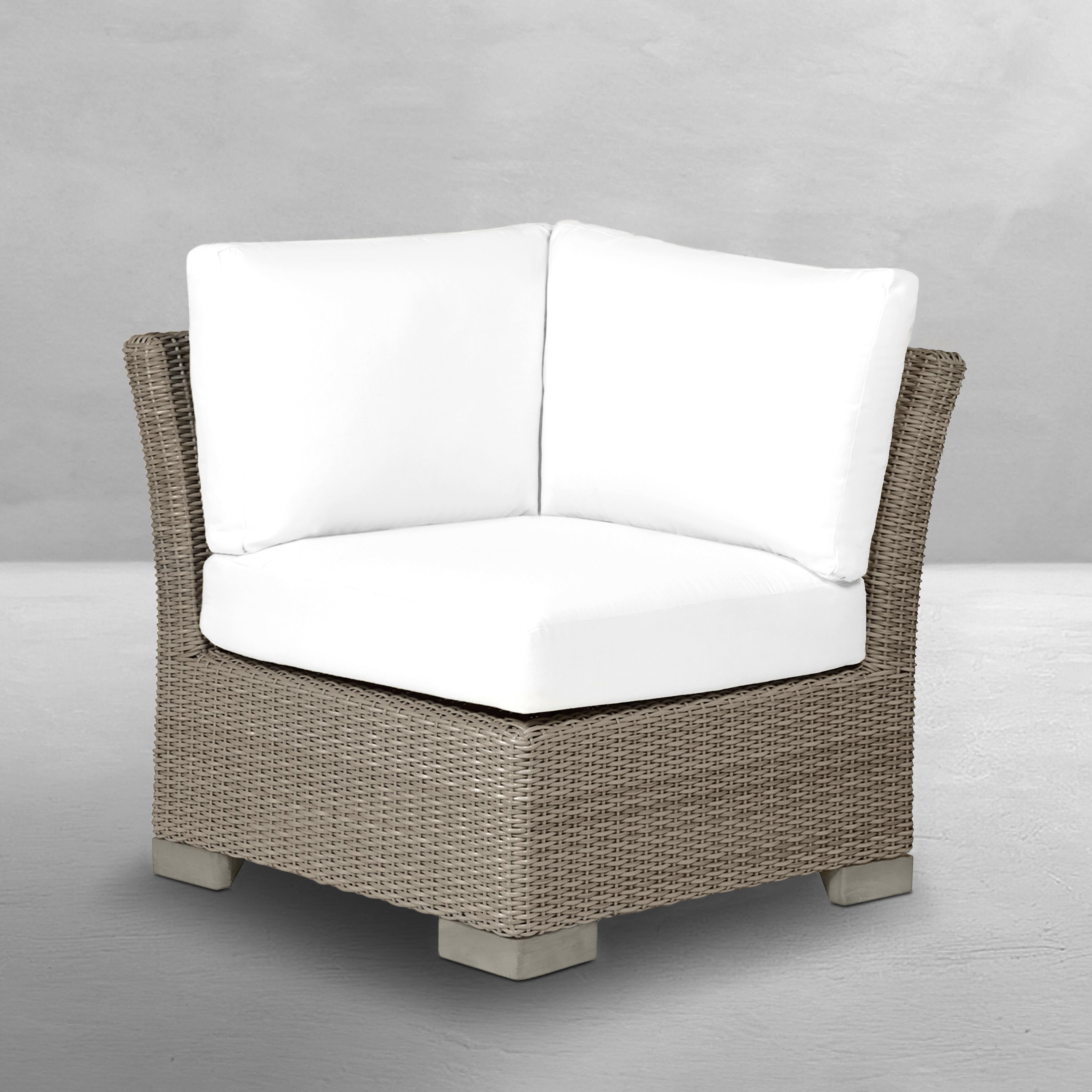 Club Woven Resin Wicker Corner Sectional Sofa