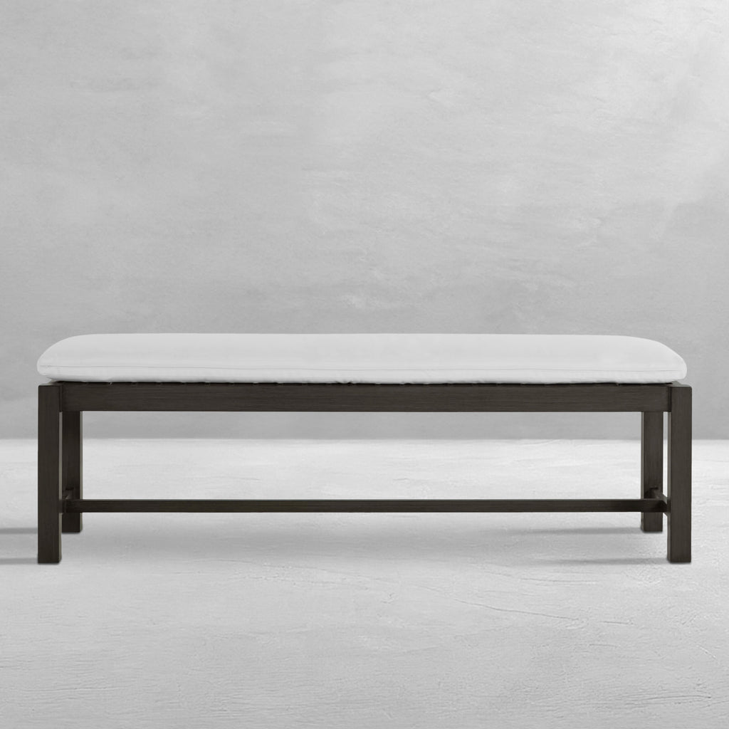 Club Aluminum Backless Outdoor Bench
