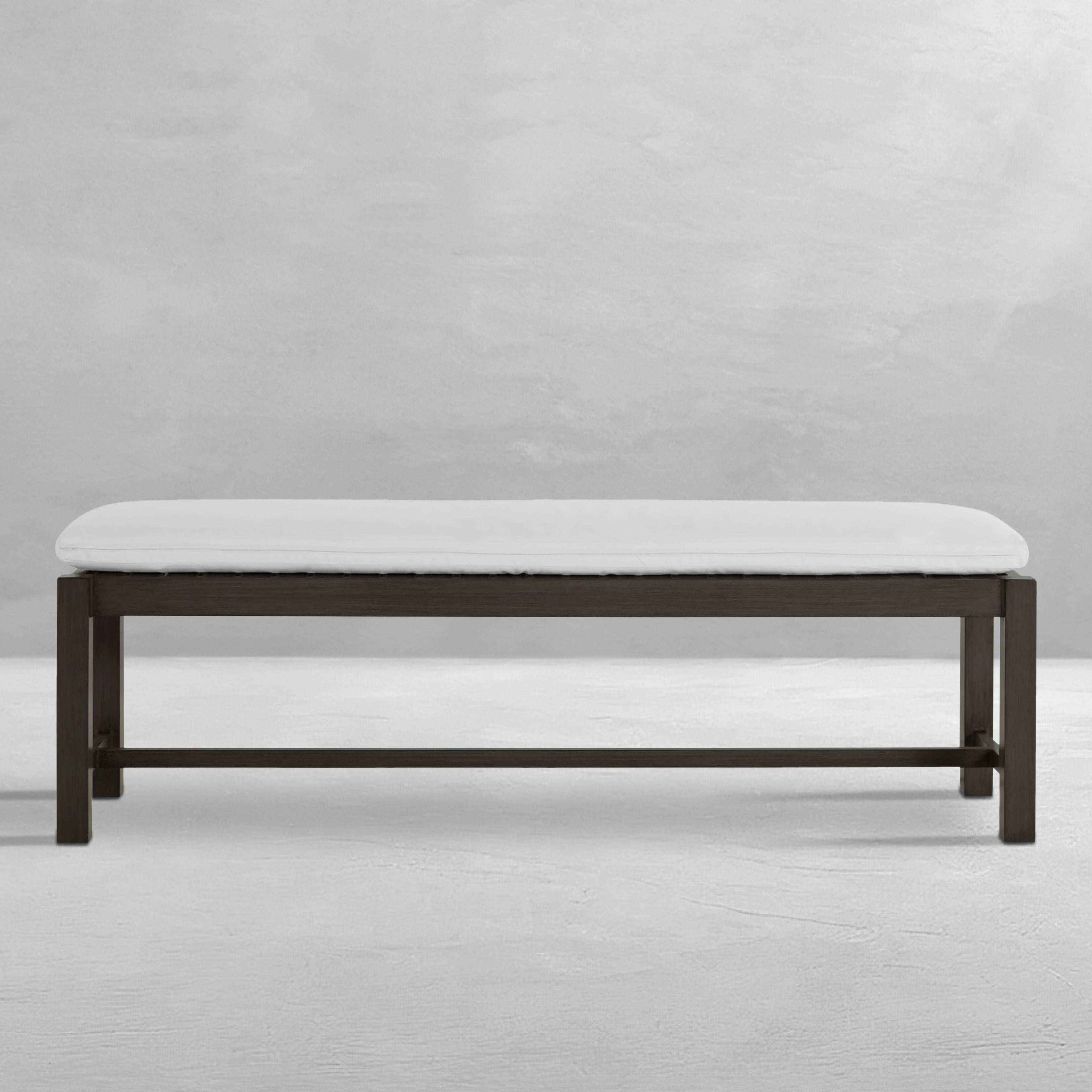 Club Aluminum Backless Outdoor Bench
