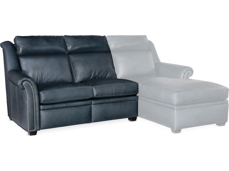 Bradington Young Robinson Left Arm Facing Reclining Loveseat with Power Headrest - Two Piece Back 206-55-2