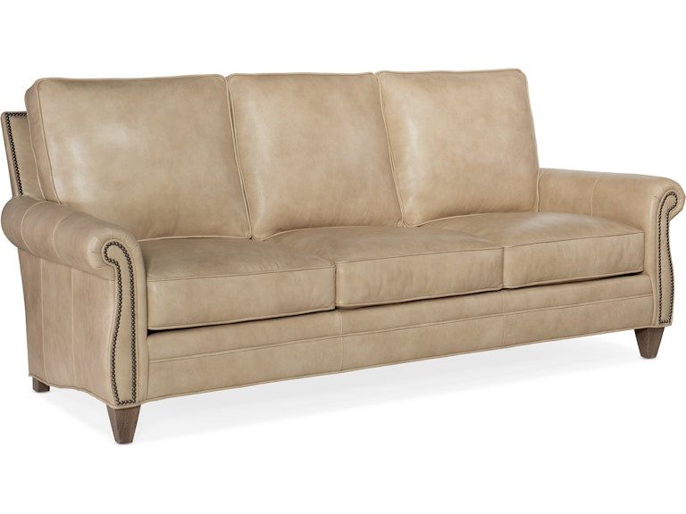 Bradington Young Reddish Stationary Sofa 579-95