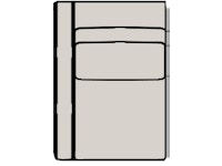 Bradington Young Robinson Left Arm Facing Reclining Chair with Power Headrest - Two Piece Back 206-17-2