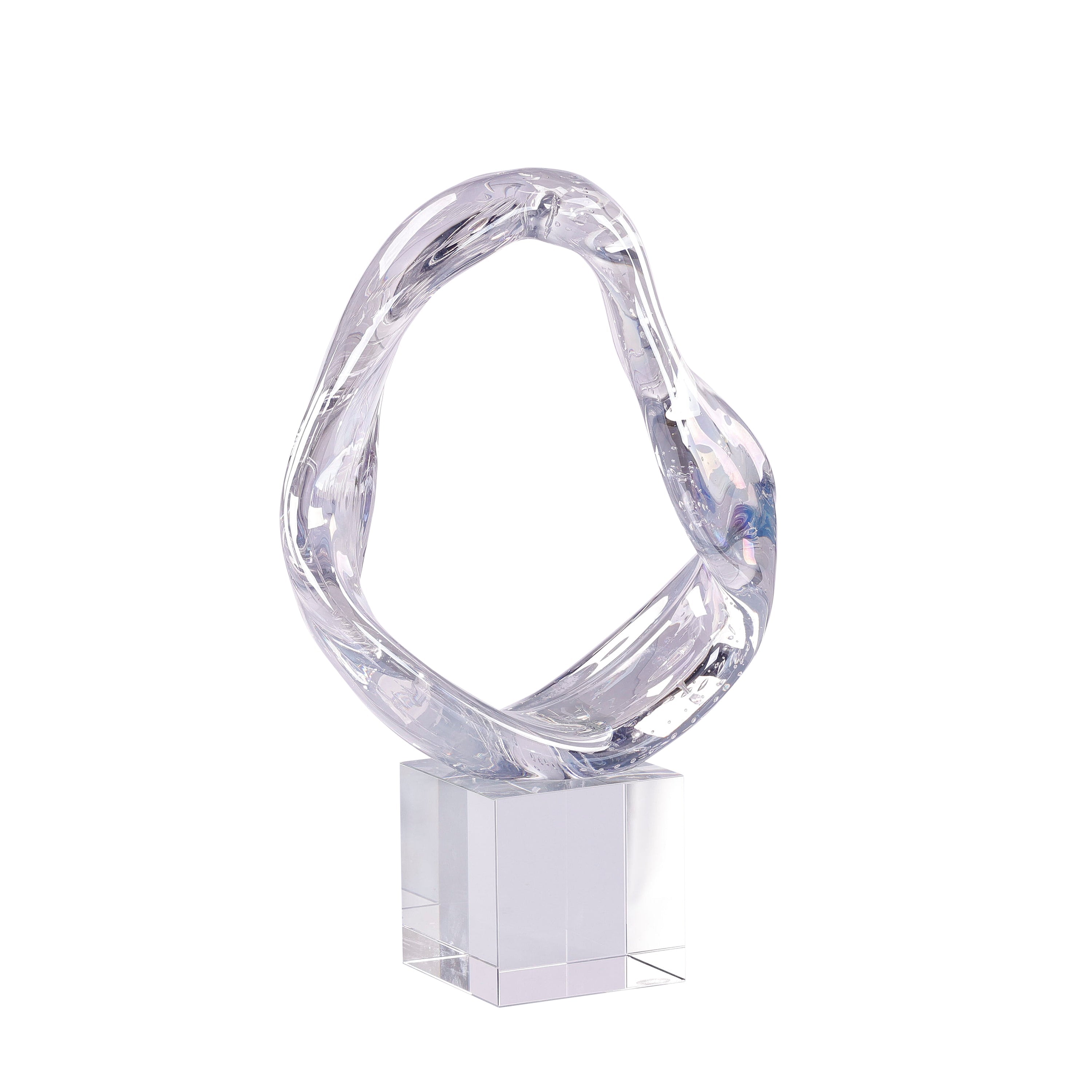 Prismatic Loop Sculpture on Crystal Base, Small | John-Richard - JRA-15085