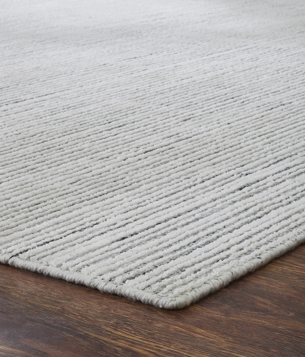 Contemporary Wool and Silkette Rug - Power Loom Bowery BW