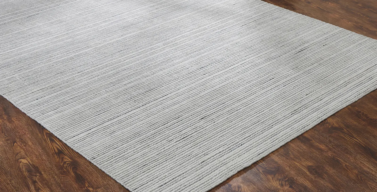 Contemporary Wool and Silkette Rug - Power Loom Bowery BW