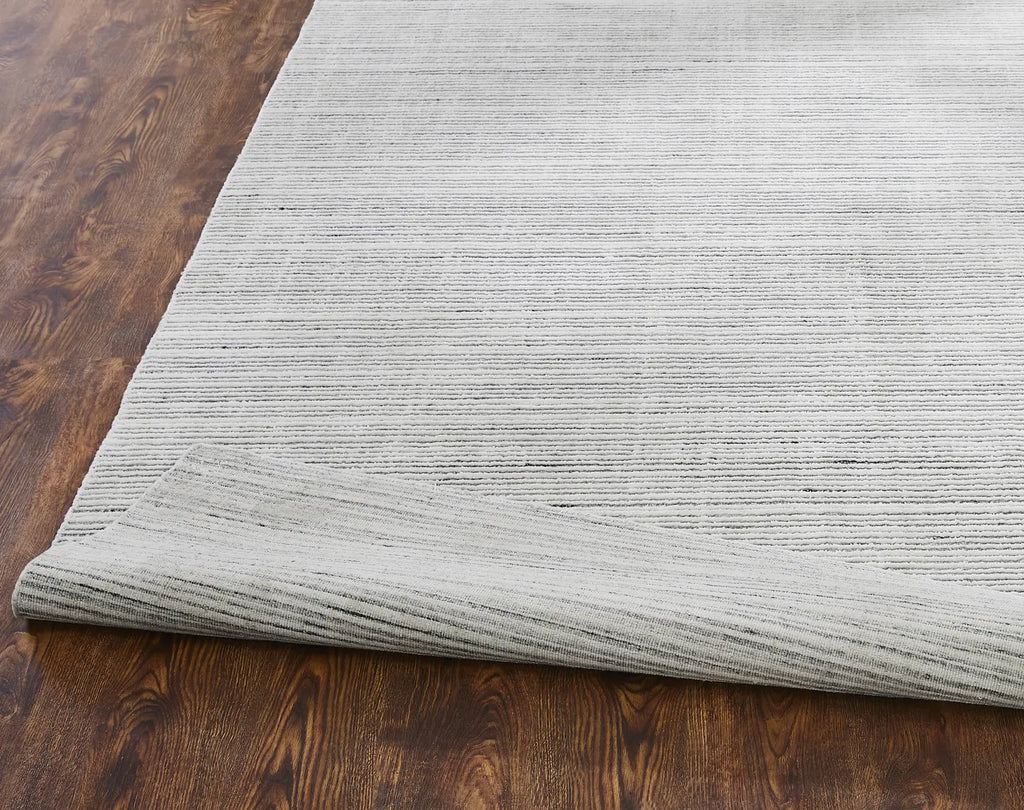 Contemporary Wool and Silkette Rug - Power Loom Bowery BW