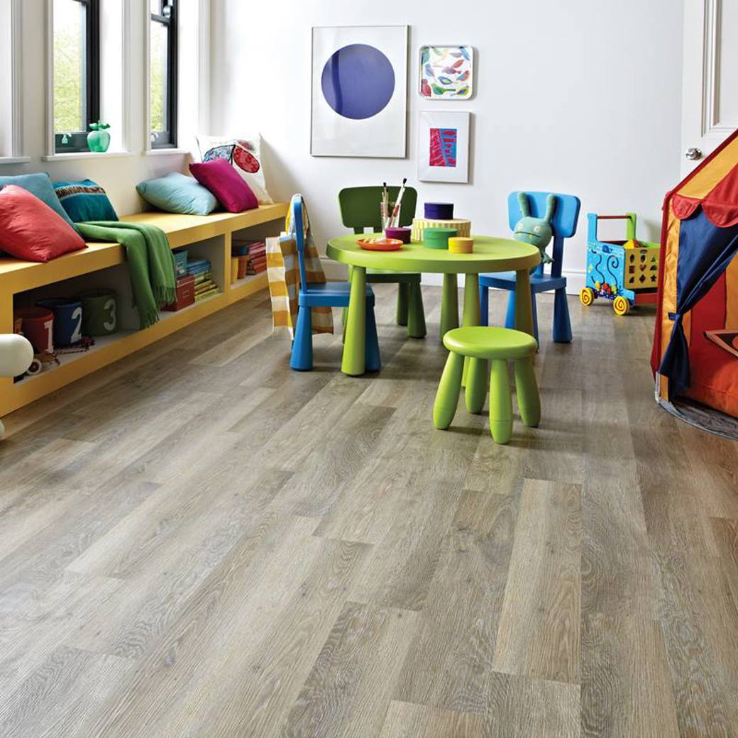 Karndean Luxury Vinyl Knight Tile Lime Washed Oak