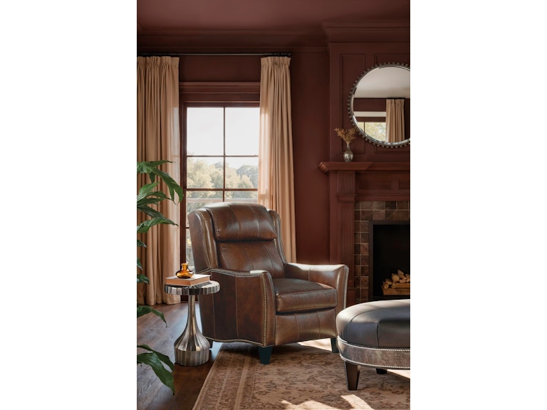 Bradington Young Well-Rounded Round Ottoman 804-RD