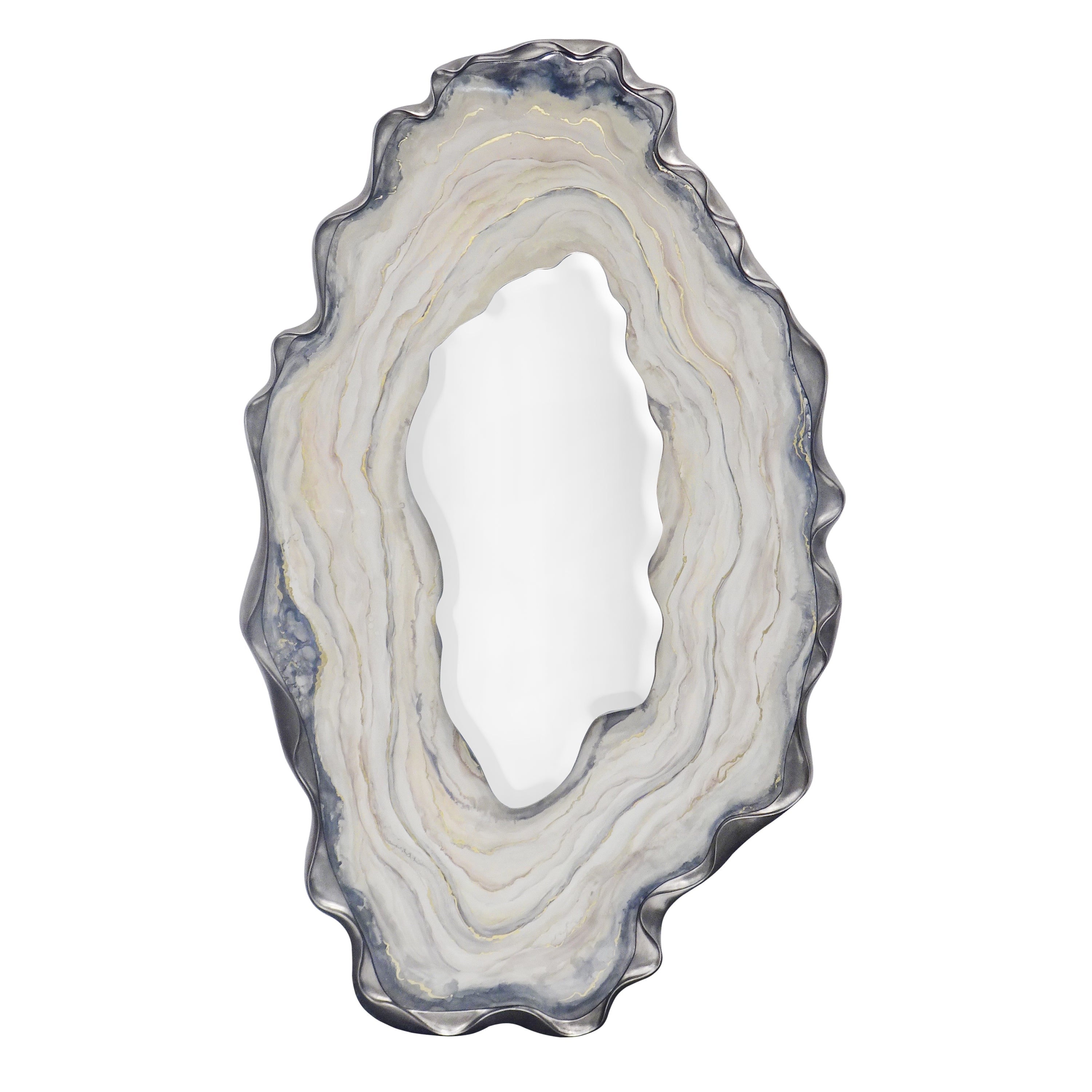 Dirillo Mirror, Tall Grey Agate | John-Richard - JRM-1379