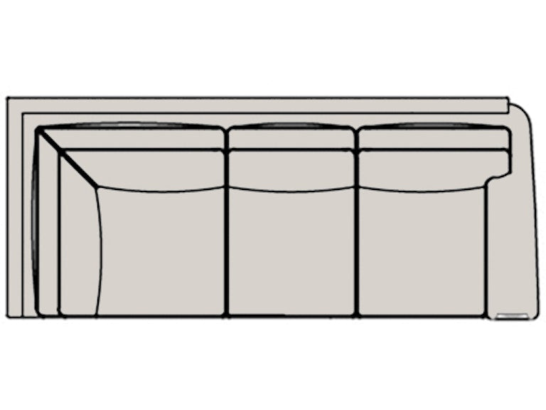 Bradington Young Sterling Right Arm Facing Corner Return Sofa 221-94