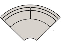 Bradington Young Benson Corner Wedge 951-67