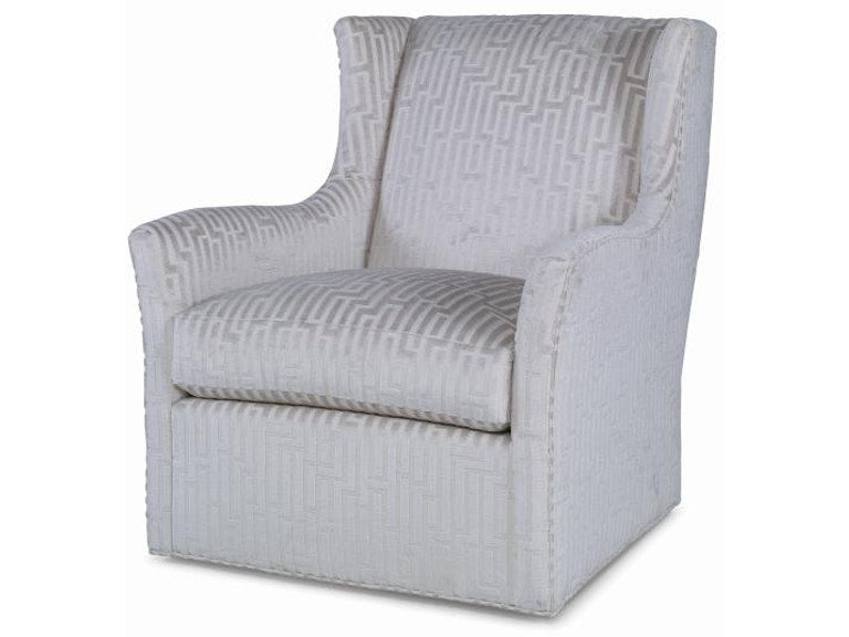 Century Furniture Defoe Leather Swivel Chair Lr-17285