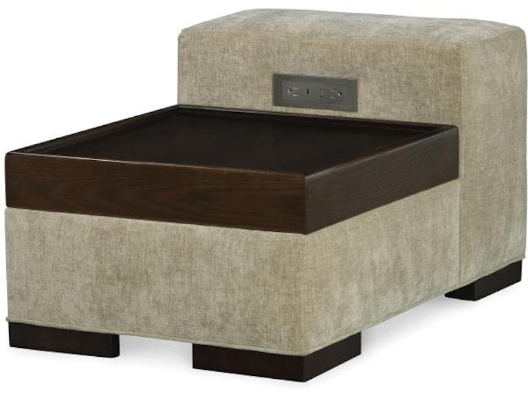 Century Furniture Cornerstone Right Arm Facing Table Ottoman LTD7600-24OAKR