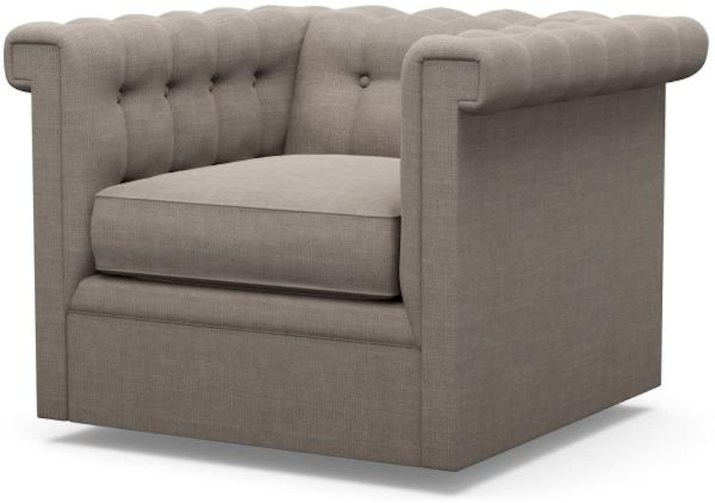 Century Furniture Modern Chesterfield Configurable Swivel Chair Ltd7700-8
