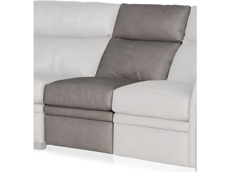 Bradington Young Raymond Reclining Armless Chair with Power Headrest - Two Piece Back 201-33-2
